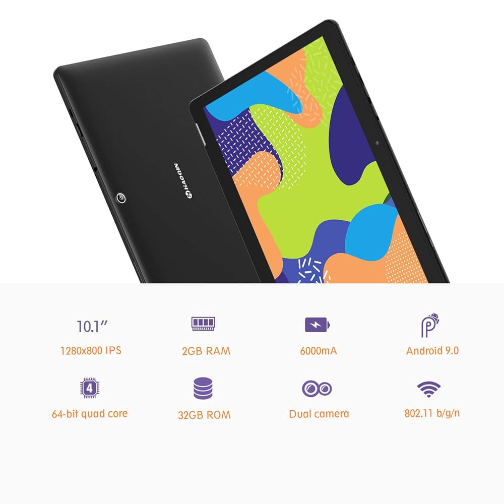 通電のみ！　HAOQIN H10 タブレット 10.1インチ HAOQIN H10 Android Tablet 10.1 Inch 2GB RAM – Android 9.0
